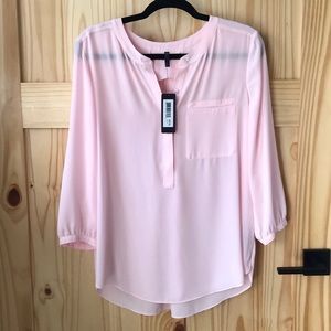 NYDJ Pale Pink 3/4 sleeve blouse